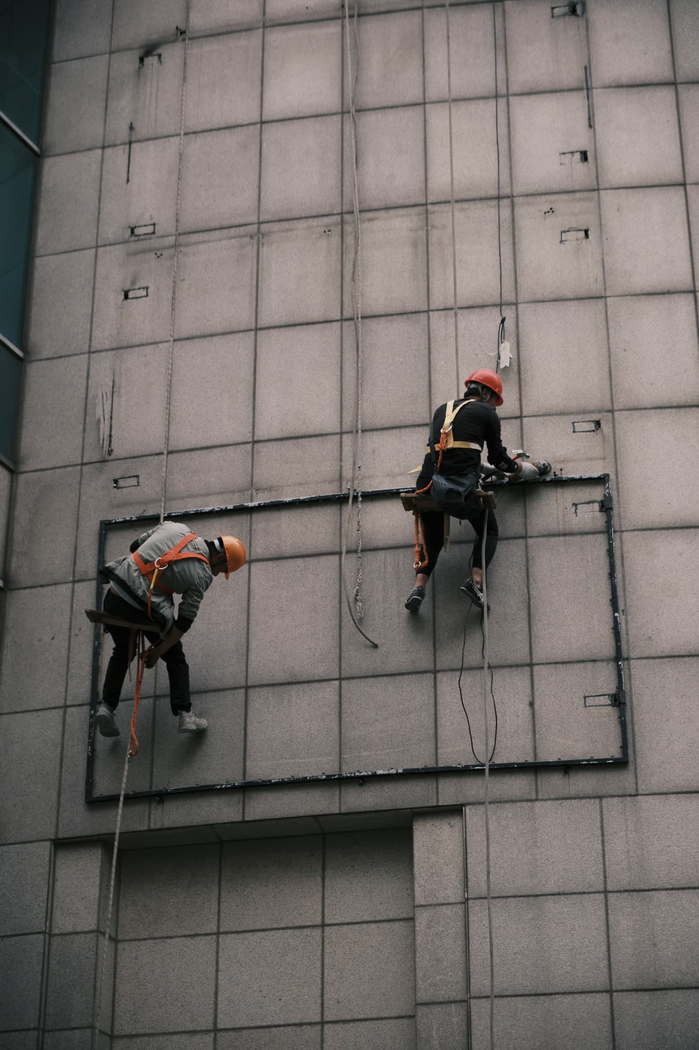 Builder at work